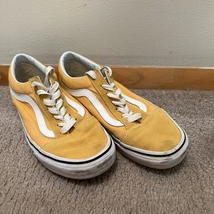 yellow old skool vans